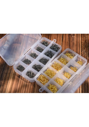 Lixada-600 Adet Delikli Balık Jig Kanca Olta Takımı