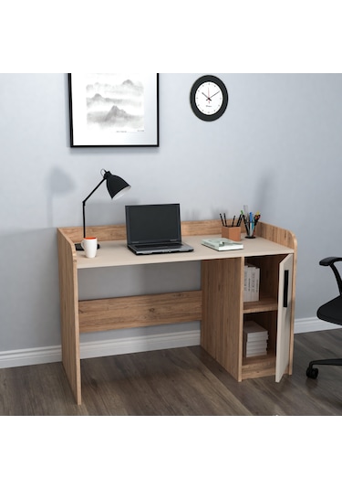 Arnetti Luses Çalışma Masası Atlantik Çam & Bej Atlantik Çam - Bej