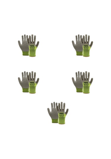 Mafel Mf-82/83 Pütürlü Neon Yeşil Lateks İş Güvenlik Eldiven - 10/xl - 5 Çift - Paket