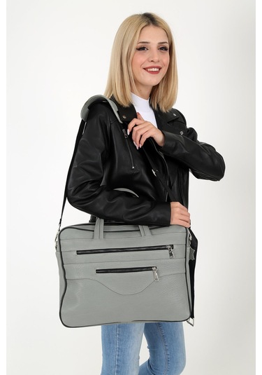 DERİNSS DUB3022 Gri Unisex Laptop ve Evrak Çantası Gri