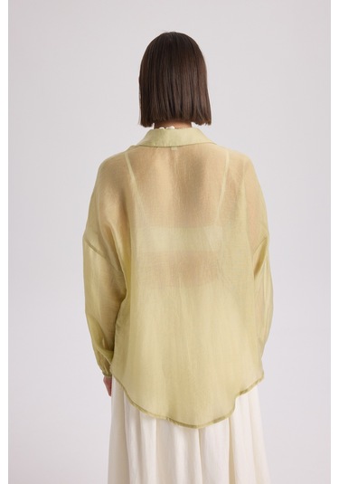 Lyra Oversize Yeşil Gömlek Yeşil