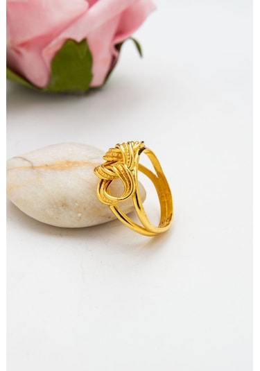 Latif Kuyumculuk 22 Ayar Altın Üçlü Samanyolu Kadın Yüzük Lkyzk1541