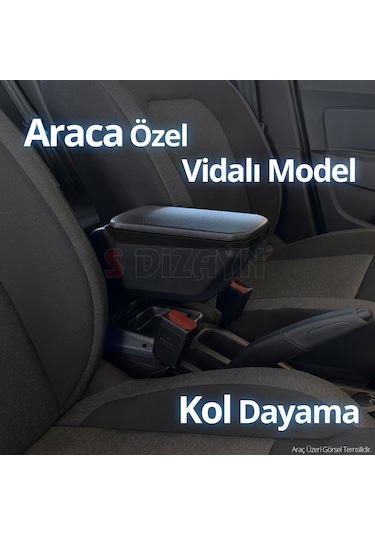 S-dizayn Opel Astra H Abs Vidalı Kol Dayama Kolçak Siyah 2004-200