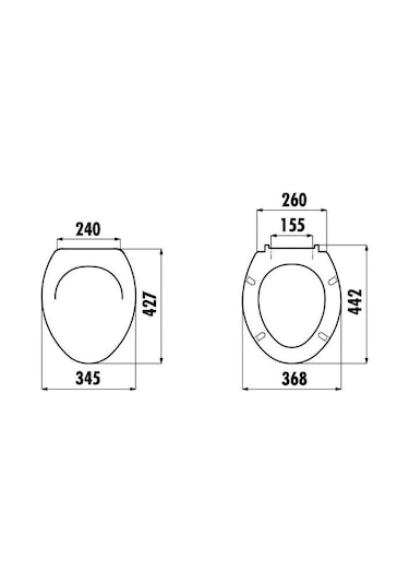 Creavit Çınar Thermoplast Yavaş Kapanan Klozet Kapağı Kc0703.03