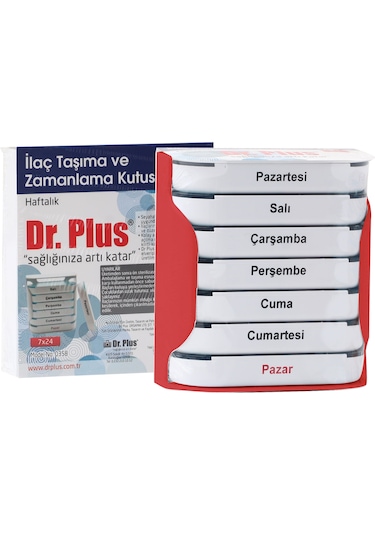 Dr  Plus Haftalık İlaç Kutusu 7 x 24
