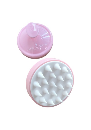 Land Of Myth Yumuşak Dişli Saç Derisi Masaj Şampuan Fırçası-PEMBE