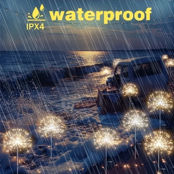 Trendooze Güneş Enerjili Bahçe Işıkları, 150 Led, Solar Ateşböceği Dekorasyon