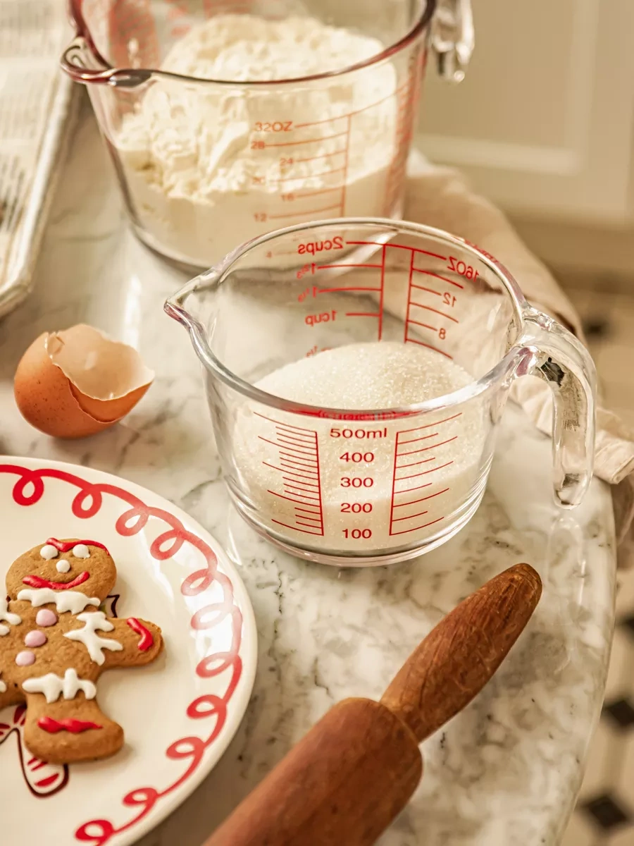 Roomi Mutfak İçin Ölçü Kabı 0,5 Litre Cam 181365246 Beyaz