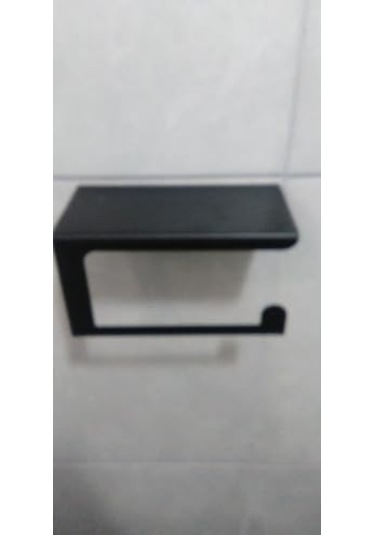 1,5mm Kendinden Yapışkanlı Su Geçirmez,modern Telefon Raflı Metal Rulo Tutucu,delmeden Montaj,banyo Tuvalet Kağıtlık,tuvalet Kağıdı Askısı Aparatı,tuvalet Kağıdı Standı,wc Kağıdı Tutacağı Siyah