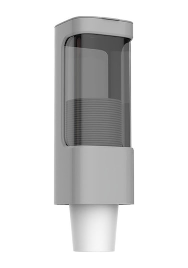 Tongxida Tek Kullanımlık Bardak Düzenleyici Su Sebili Toz Geçirmez Duvara Monte Raf, Tek Silindirli Gri Çok Renkli Çok Renkli