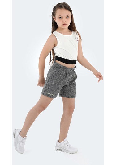 Slazenger DEVARAJ IN Kız Çocuk Şort Koyu Gri