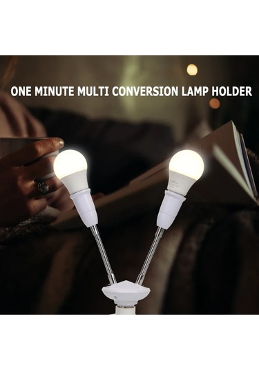 Evrensel E27 Lamba Tabanı 85-285v Ayarlanabilir Tüp Led Lamba