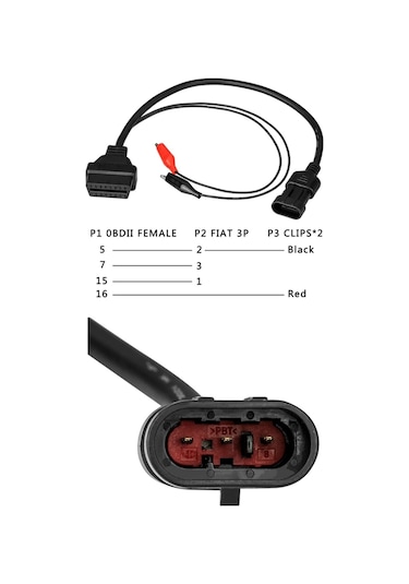 FIAT 3 PIN OBD KABLO DÖNÜŞTÜRÜCÜ