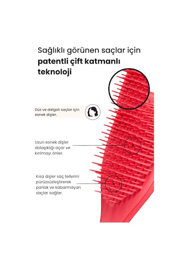 Tangle Teezer The Ultimate Wet Detangler Mini Pink Punch Saç Fırçası