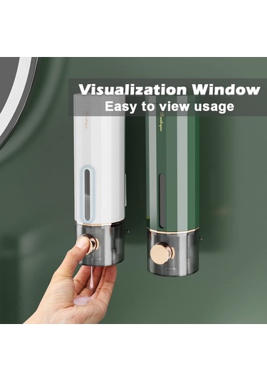 Xun Sıvı Sabunluk Duvara Montaj 450ml/15oz, Lüks Duş El Şeffaf