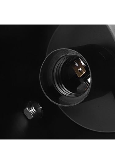 Wezone Siyah Ahşap Ve Demir Led Duvar Lambası - 110-240v, E27 Taban, Yatak Odası/ Salon/ Koridor İçin, Su Geçirmez, Kolay Kurulum Işık Kaynağı Dahil Değil Diğer