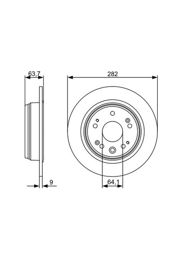 Honda Cr-V 2.0 2002-2004 Bosch Arka Disk 2 Adet