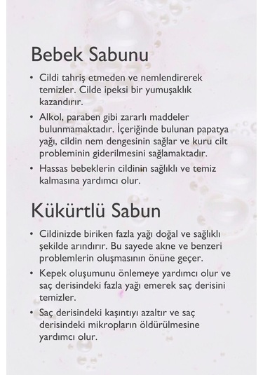 Eşek Sütü Sabunu & Baga Bebek Sabunu & Baga Kükürtlü Sabun Seti