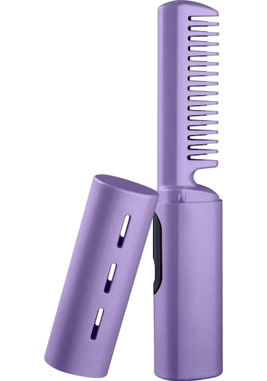 Suntek Usb Saç Düzleştirici Fırça Sıcak Tarak Pembe
