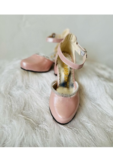 Gala Taş Detaylı Çocuk Topuklu Ayk. Pudra