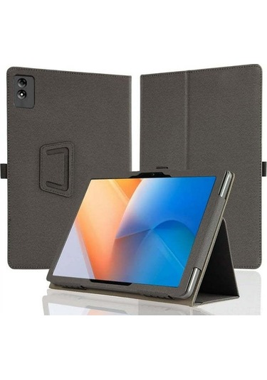 Jeemson Blackview Tab90 Wifi 11" Tablet Kılıfı, Tam Koruma, Çarpıtmaya Dayanıklı, Eldivenli Tutucu Ve Çok Açıklı Stand Özelliği, Siyah Pu Deri