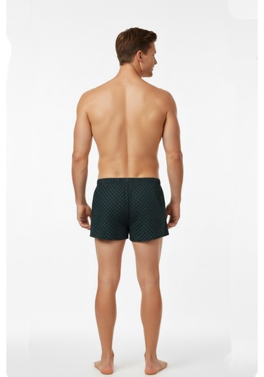 Erkek Penye Baskı Desenli Boxer Bgl-st05010 Haki