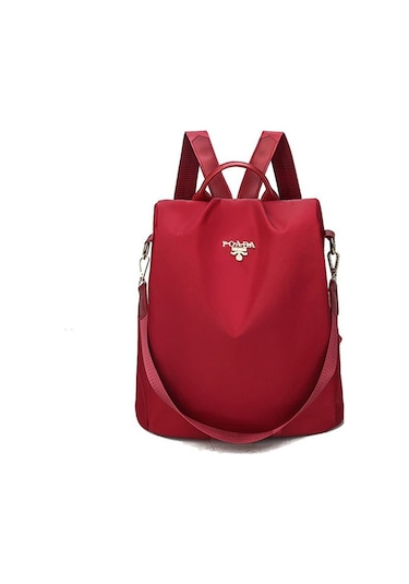 Oloey Yeni Kadın Sokak Modasıbasılısırttanası-kırmızı Kırmızı