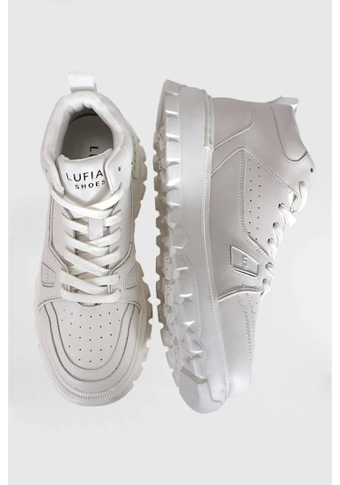 Lufian 111230236 Seth Casual Boğazlı Erkek Deri Sneaker Ayakkabı Beyaz