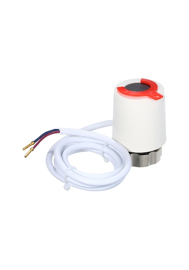 Xindoker 230v Beyaz Normal Kapalı Tip Radyant Isıtma Su Akışı Kontrol Cihazı - M30 1.5 Uçak Somunu - Ip45 Koruma Sınıfı