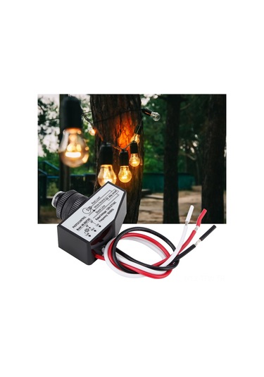 Tenfowee Enerji Tasarruflu 120-277vac 50/60hz Işık Kontrollü Anahtar, Led Ve Fosforlu Ampuller İçin Uygun, Ip65 Yağmur Dayanıklı Nk-bb/f265