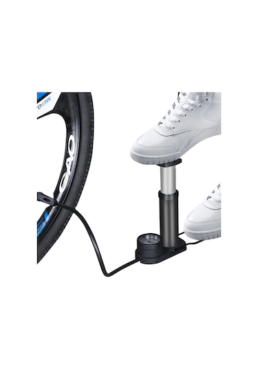 Xbyc 9022 Göstergeli Mini El Ve Ayak Şişirmeli Bisiklet Pompası Yüksek Basınçlı Pompa