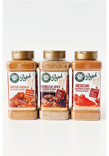 Lezzetçi Barbecu Spice + Tandari Masala + Mexican 3 x 600 G