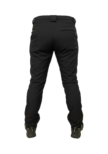 Mysia Outdoor Siyah Soft Shell Pantolon İçi Polarlı Siyah