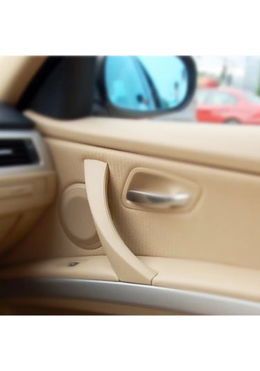Bej Sağ-sağ/sol Yan İç Kapı Paneli Kolu Çekme Trim Kapağı Bmw E90 E91 3