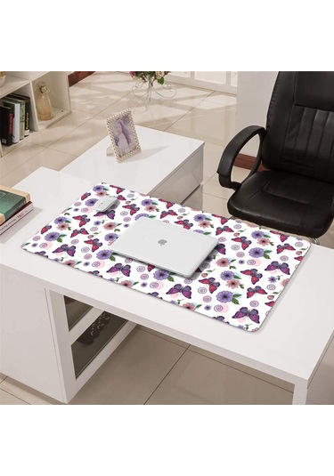 Butterfly Büyük Oyun Mouse Pad 31.5x15.7 Inch,masaüstü, Dizüstü Ve Kablosuz Fare İçin-a10