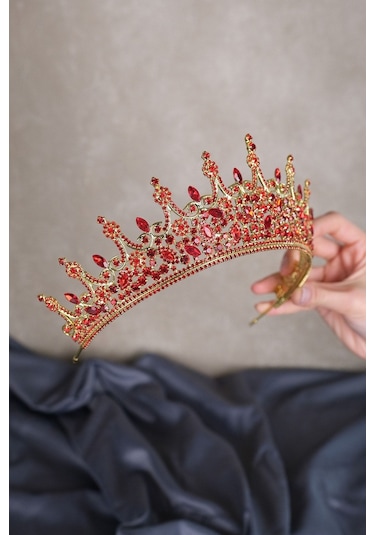 FdayAksesuar En Güzel Gelinlere Özel Leonis Prenses Model Gelin Kına Tacı FRDY31654