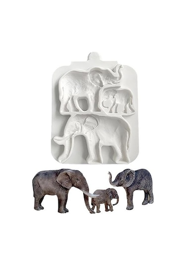 Fondan Kalıp Esnek Yapışmaz Silikon Orman Hayvan Mousse Fondan Kalıp Kek Dükkanı A