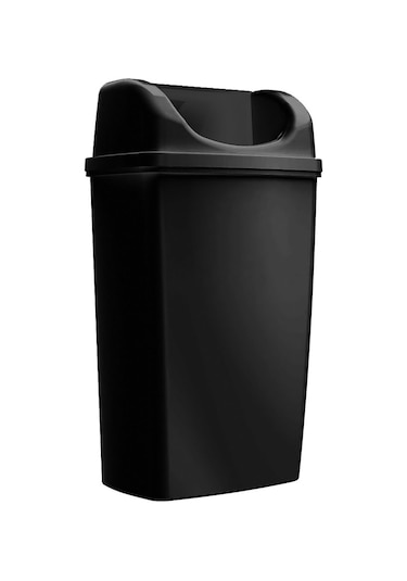 Rulopak Duvara Monte 50 L Çöp Kovası - Siyah