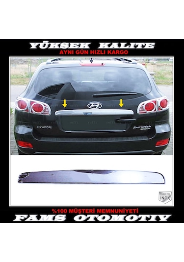 Hyundai Santa Fe Krom Bagaj Çıtası 2006-2012 Arası P. Çelik