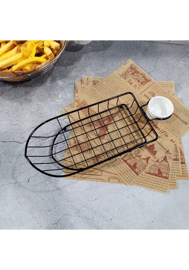 Sones Dövme Demir Meyve Taşınabilir Depolama Sepeti Ekmek Patates Kızartması Kızarmış Atıştırmalıklar Taşınabilir Sepet Tek Bardak Tekne Diğer