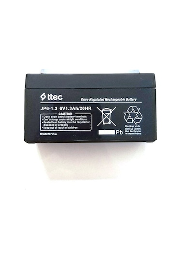 Ttec 6V 1.3Ah Bakımsız Kuru  Akü