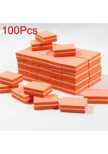 10-100 Adet Mini Parlatıcı Zımpara Dosyaları Blok Pedikür Manikür Bakımı Tırnak Sanat Tampon Lehçe Manikür Pedikür Tırnak Törpüsü Araçları Yellow