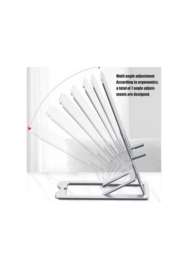 Supermarket1 7 Açılı Katlanır Alüminyum Desteği - Silikon Tabanlı, Ev & Seyahat Kullanımı İçin