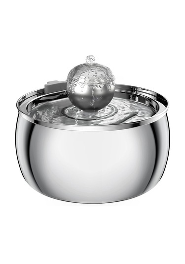 Econicword Kedi İçme Çeşmesi Paslanmaz Çelik Evcil Köpek 4l Wf3