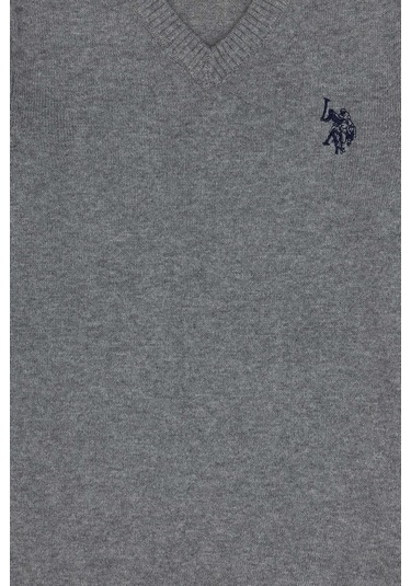 U.s. Polo Assn. Erkek Çocuk Gri Melanj Kazak /triko 50294200-vr086 Gri Melanj