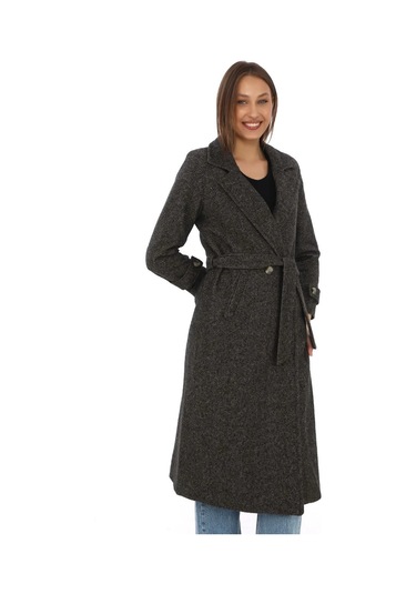 Kadın Balık Sırtı Kaşe Kaban Uzun Boy Kruvaze Yaka Kuşaklı Astarlı Kışlık Tesettür Kaban, Yünlü Do Kahverengi Kadın Balık Sırtı Kaşe Kaban Uzun Boy Kruvaze Yaka Kuşaklı Astarlı Kışlık Tesettür Kaban, Yünlü Do Kahverengi