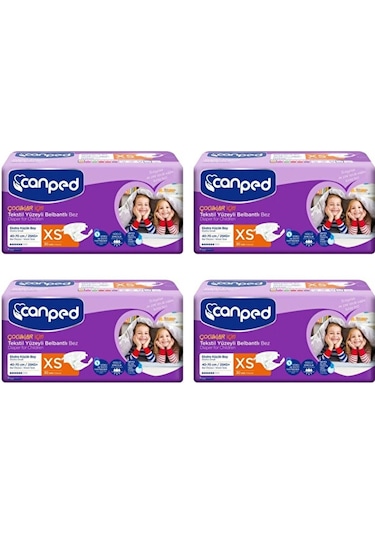 Canped Belbantlı Extra Küçük Hasta Bezi 30 lu x 4 Adet