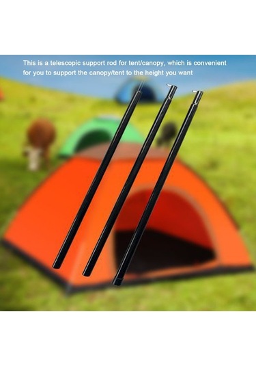 Ebitda Dayanıklı Demir Kamp Çadırı Destek - 2m/1.5m, Rüzgara Dayanıklı Çok Renkli