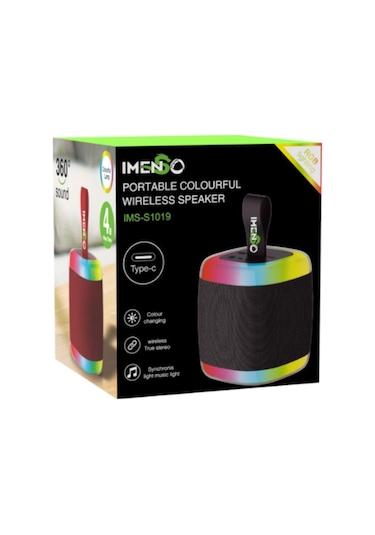 Taşınabilir Ses Bombası Kablosuz Bluetooth Hoparlör Speaker Yüksek Sesli