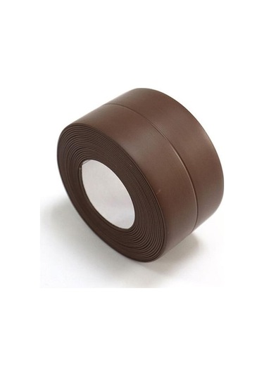 Novahub 100/320 Cm Banyo Mutfak Kendinden Yapışkanlı Sızdırmazlık Bandı Duş Lavabo Banyo Kalaf Su Geçirmez Duvar Etiket Mastikler 56691045 Kahve